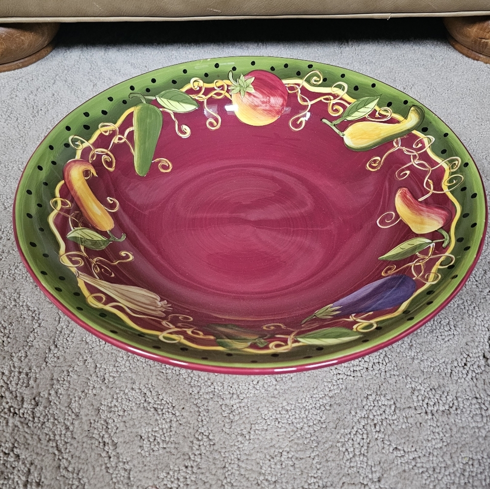 Laurie Gates: Gates Ware large ceramic serving bowl. LGA10